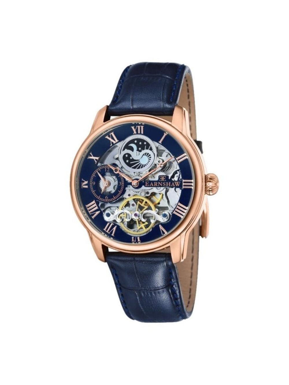 NWT Thomas Earnshaw Longitude Blue Dial Men's Watch